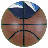 Volledig basketbal met vlag van Colombia (Rechts)