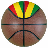 Volledig basketbal met vlag van Ethiopië (Rechts)