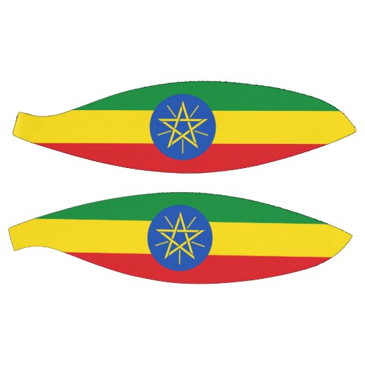 Volledig basketbal met vlag van Ethiopië (Panelen)