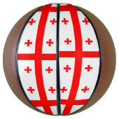 Volledig basketbal met vlag van Georgië (Verticaal)