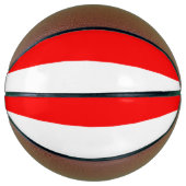 Volledig basketbal met vlag van Indonesië (Voorkant)