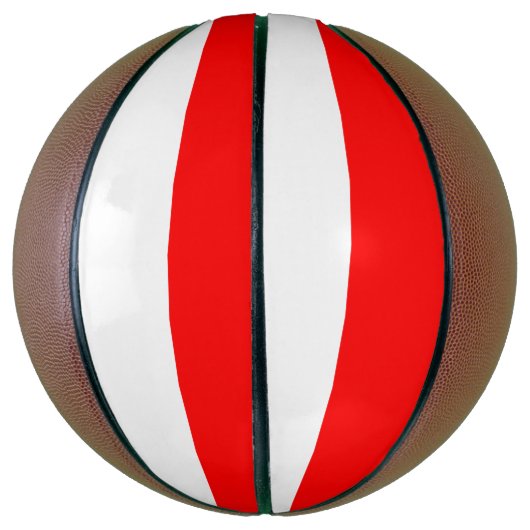 Volledig basketbal met vlag van Indonesië (Verticaal)
