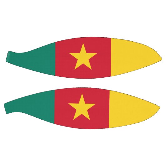 Volledig basketbal met vlag van Kameroen (Panelen)