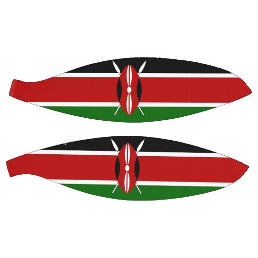 Volledig basketbal met vlag van Kenia (Panelen)