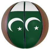 Volledig basketbal met vlag van Pakistan (Verticaal)