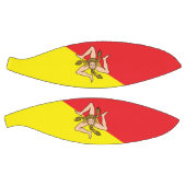 Volledig basketbal met vlag van Sicilië, Italië (Panelen)