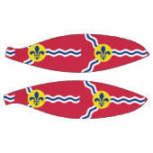 Volledig basketbal met vlag van St. Louis (Panelen)