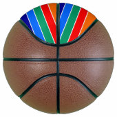 Volledig basketbal met vlag van St. Petersburg (Rechts)