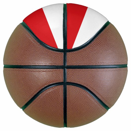 Volledig basketbal met vlag van Tsjechië (Rechts)