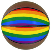 Volledig Basketball met Pride vlag van LGBT Basketbal (Voorkant)
