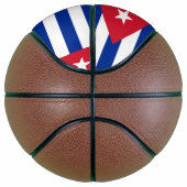 Volledig Basketball met vlag Cuba Basketbal (Rechts)