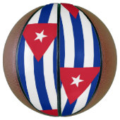 Volledig Basketball met vlag Cuba Basketbal (Verticaal)