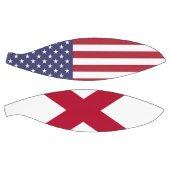 Volledig Basketball met vlag van Alabama, VS Mini Basketbal (Panelen)