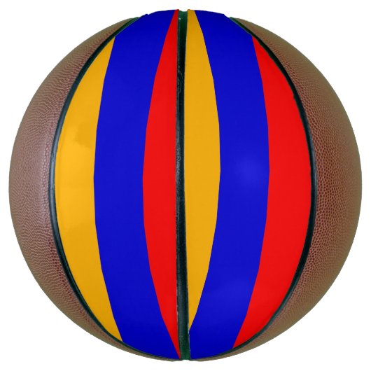 Volledig Basketball met vlag van Armenië Mini Basketbal (Verticaal)
