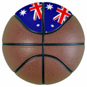 Volledig Basketball met vlag van Australië Basketbal (Rechts)