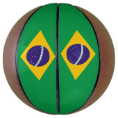 Volledig Basketball met vlag van Brazilië Mini Basketbal (Verticaal)