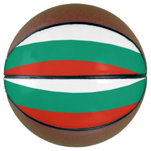Volledig Basketball met vlag van Bulgarije Basketbal