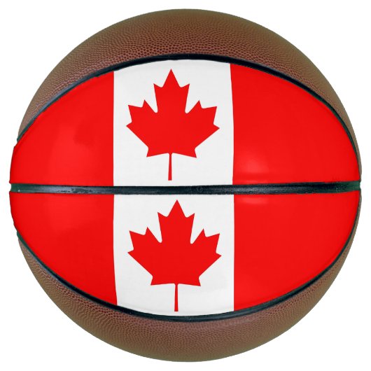 Volledig Basketball met vlag van Canada Basketbal (Voorkant)