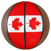 Volledig Basketball met vlag van Canada Basketbal (Verticaal)