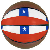 Volledig Basketball met vlag van Chili Mini Basketbal (Voorkant)