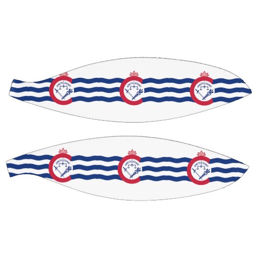 Volledig Basketball met vlag van Cincinnati, VS Basketbal (Panelen)