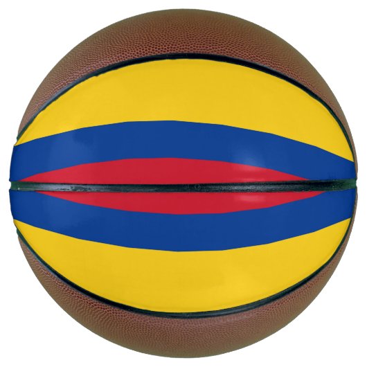 Volledig Basketball met vlag van Colombia Mini Basketbal (Voorkant)