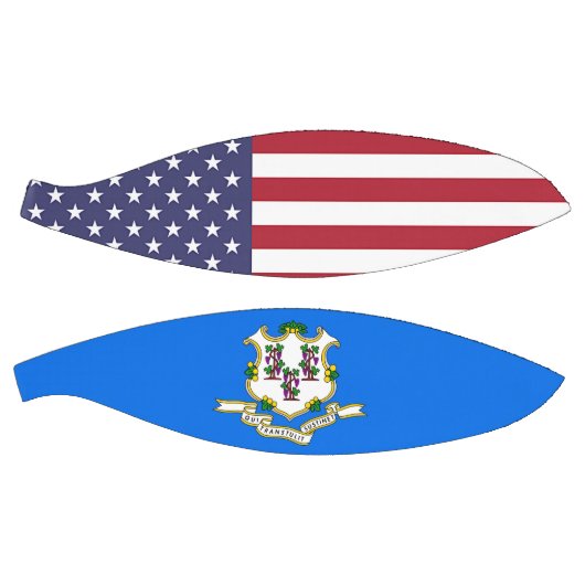 Volledig Basketball met vlag van Connecticut, VS Mini Basketbal (Panelen)