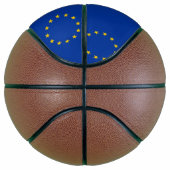 Volledig Basketball met vlag van de Europese Unie Basketbal (Rechts)