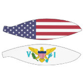 Volledig Basketball met vlag van de Maagdeneilande Mini Basketbal (Panelen)