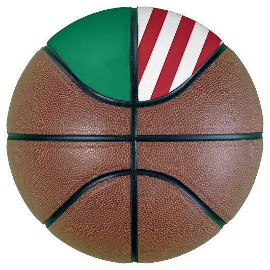Volledig Basketball met vlag van de staat Washingt Mini Basketbal (Rechts)