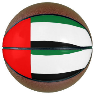 Volledig Basketball met vlag van de VAE Basketbal