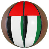 Volledig Basketball met vlag van de VAE Basketbal (Verticaal)