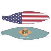Volledig Basketball met vlag van Delaware, VS Mini Basketbal (Panelen)