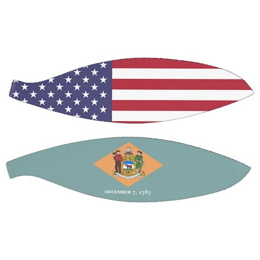 Volledig Basketball met vlag van Delaware, VS Mini Basketbal (Panelen)