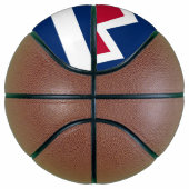 Volledig Basketball met vlag van Denver City, VS Mini Basketbal (Rechts)