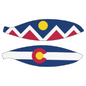 Volledig Basketball met vlag van Denver City, VS Mini Basketbal (Panelen)