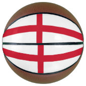 Volledig Basketball met vlag van Engeland, VK Mini Basketbal (Voorkant)