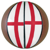 Volledig Basketball met vlag van Engeland, VK Mini Basketbal (Verticaal)