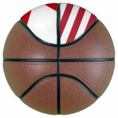 Volledig Basketball met vlag van Florida, VS Basketbal (Rechts)