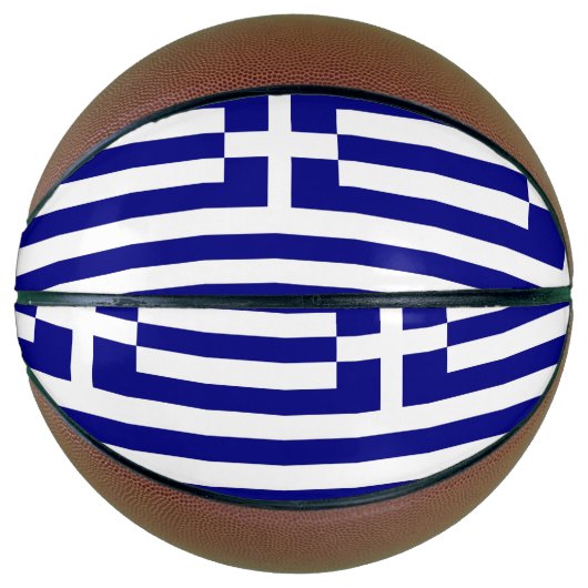 Volledig Basketball met vlag van Griekenland Basketbal (Voorkant)