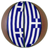 Volledig Basketball met vlag van Griekenland Basketbal (Verticaal)