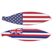 Volledig Basketball met vlag van Hawaii, VS Mini Basketbal (Panelen)