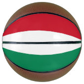 Volledig Basketball met vlag van Hongarije Basketbal (Voorkant)