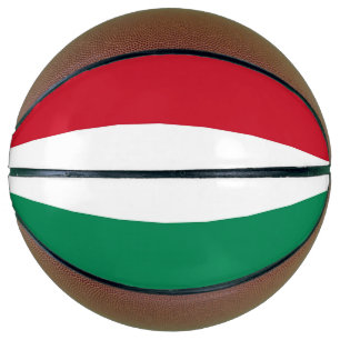 Volledig Basketball met vlag van Hongarije Basketbal