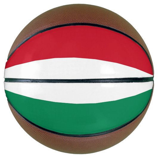 Volledig Basketball met vlag van Hongarije Basketbal (Voorkant)