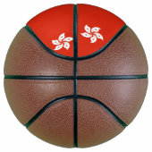 Volledig Basketball met vlag van Hongkong Basketbal (Rechts)