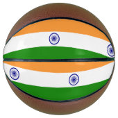 Volledig Basketball met vlag van India Mini Basketbal (Voorkant)