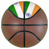 Volledig Basketball met vlag van India Mini Basketbal (Rechts)