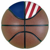 Volledig Basketball met vlag van Indiana, VS Mini Basketbal (Rechts)