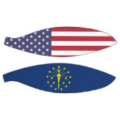 Volledig Basketball met vlag van Indiana, VS Mini Basketbal (Panelen)